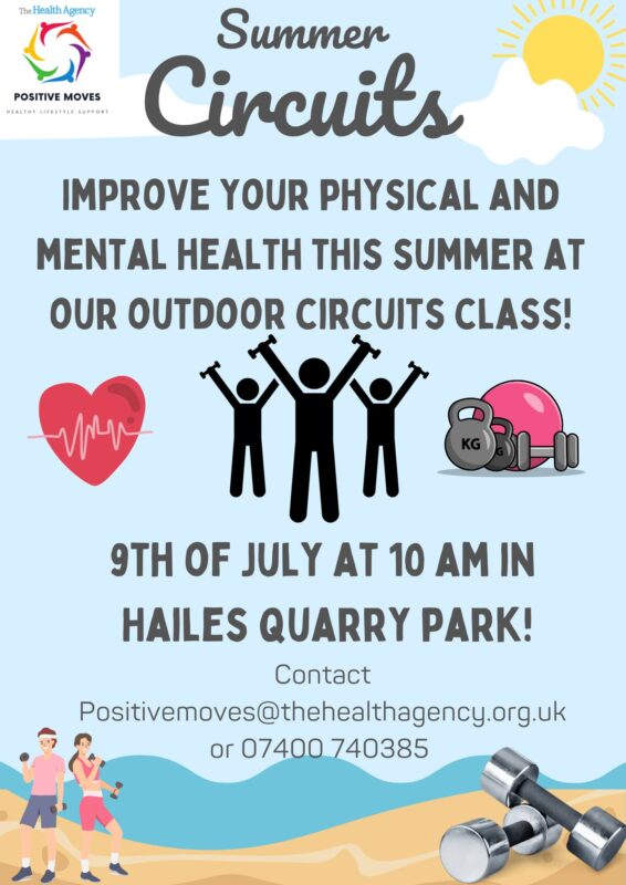 Summer Circuits Poster Positive Moves the health agency