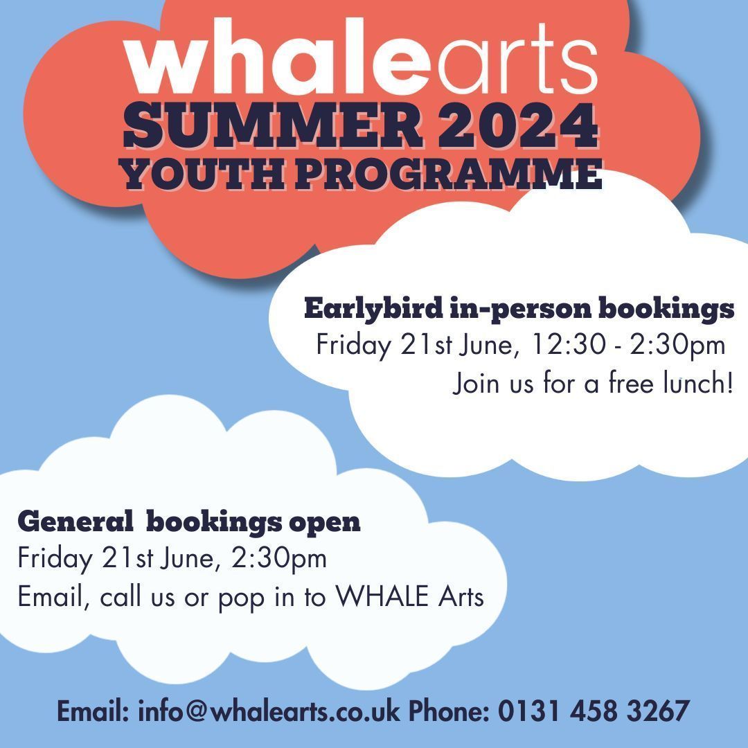 WHALE Arts Summer 2024 Youth Programme